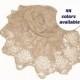 Knitted Wedding Lace Shawl, Available in a Three Sizes - Semicircular Beige Women's Mohair Knitted Wrap For Wedding Dress - Winter Shawl