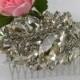 Crystal Bridal Hair Comb "Flowers for the Princess", Wedding Hair Pieces, Rhinestone Combs, Wedding Hair Accessories, Bridal Headpieces