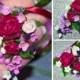 Purple pendant, flower pendant, purple floral pendant, rose pendant, polymer clay pendant, peony pendant, white rose, lilac polymer clay