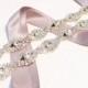 SALE Thin Bridesmaids Belt  Crystal Bridal sash Thin Crystal Rhinestone Belt Bridal headband Wedding Dress Belt