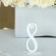 Table Number for wedding - White Wooden Table Number Decoration - Calligraphy Style