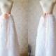 Women White Skirt Tulle Maxi Skirt Adult Tulle Skirt in White Full Length White Wedding Skirt. With sash Plus Size Tutu Skirt (WT18)