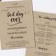 Printable Wedding Program Template - DIY Wedding Program - Cheap wedding program template - Downloadable Wedding 