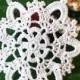 Snowflake crochet gift Christmas girland  - perfect holyday decoration Cristmas aplique Xmas Tree ornament snovflake Winter decoration 4