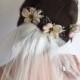 Lavender Flower Clips- Hair pin set-  Pearl Bridal Combs- Wedding Hair Accessories- Purple Bridesmaids Combs