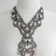 Rhinestone Necklace - Wedding Statement - Statement Jewelry