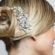 SALE crystal wedding bridal flower haircomb , brooch