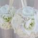 Wedding flower balls white cream flower girl pomander Wedding ceremony decorations