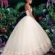 Glamorous Taffeta & Tulle Sweetheart Neckline Ball Gown Wedding Dress With Lace Appliques - overpinks.com
