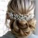 Bridal headpiece - Pearl Bridal headpiece - Pearl Bridal hair comb - Wedding headpiece - Jeweled headpiece