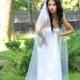 Simple wedding veil, Bridal veil long, single tier, 88 inches, Cathedral Wedding Veil, Chapel Ivory Veil, White veil, veils