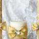 Handmade Gold  Unity Wedding candles set / Gold damask wedding/ personalization wedding pillar candle/3pcs/