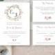 Personalised Printable Wedding Invitation Set; Invite, RSVP, Details Card - Jessica Collection
