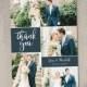 Wedding Thank You Card (Printable) by Vintage Sweet