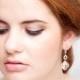 Earrings married - Sophia - jewelry gold wedding - bridal earring gold plated - gold, zircon - earrings - bridal earring