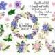 27 floral clipart 3 wedding invite