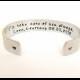 Mother of the Groom Gift, Mother in law gift, Personalized Aluminum Bracelet. Perfect Thank You Gift by TheSilverSwings