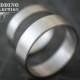 Palladium Wedding Bands 4mm & 6mm All Recycled Metal Hand Forged