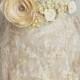 Bridal Sash Belt, Handmade Ivory Flowers Wedding