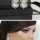 Bridal Earrings Large Crystal Wedding Earrings Silver Wedding Jewelry Swarovski Crystal Rhinestone RYAN
