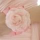 Make to order: Stunning Shabby Chic Creamy Pink Rose Bridesmaid Wrist Corsages, Wrist Bracelets, Groomsman Boutonnieres