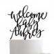 Welcome Baby Name Cake Topper 