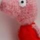 Pink Piggy Peppa Hand-knitted Amigurumi Pig Toy Miniature Wool Piggy Dolls Pig plush animal Softie piggy Stuffed Pig Christmas decor toy