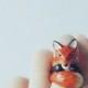 Orange Fox 3 Piece Ring Set - Enamel ring, Animals Ring, Animals Jewelry, Enamel Brass Jewelry, Trio Ring, Animal, Gift, Cutie, Mary Lou