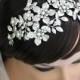 Bridal Flower Crown Wedding Hair Accessories Wedding Bridal Headband Headpiece Leaf Headband Vintage Bridal Flower Crown Tiara   LISSE DLX