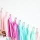 Mint and Pink Tassel Garland Pink - CANDY SHOPPE - The Flair Exchange