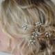 Swarovski Pearl Crystal Bridal Hair Pins, Wedding Hair Accessories, Customised Bridal Hair Pins, Bridesmaid Hair Accessories