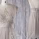 2016 Light Gray Mesh Bridesmaid Dress with Lace, A Line Wedding Dress, Beading Illusion Neck Cocktail Dress, Prom Dress Tea Length (HS259)