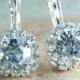 Swarovski blue crystal earrings,blue crystal earrings.swarovski bridal earrings,swarovski blue shade,something blue,blue wedding jewelry