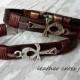 Ankh Bracelet ,Woman Cross Leather Bracelet , Handmade Leather Bracelet , Chrismas Gift ,Woman Bracelet ,