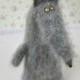 Wolf stuffed toy doll knitted wolf crochet wolf hand knit toy grey wolf funny toy plush wolf doll fuzzy wolf toy cute wolf amigurumi wolf