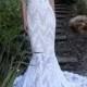 White wedding dress,wedding dress open back,lace wedding dress,wedding gown,Tight Wedding Dress,Ivory wedding dress