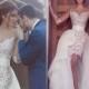 Sweetheart Long Sleeve Wedding Dress With Detachable Train Latest Short Lace Bridal Gown , PD0226