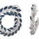 8 Carat Marquise Sapphire & Diamond Swirl Wreath Earrings, Raven Fine Jewelers, Michael Raven, Black Friday 2016