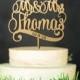 Mr & Mrs Wedding Cake Topper with Last Name and wedding date, wooden cake topper, personalized cake toppers, custom wedding, rustic wedding