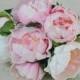 Pink, Cream Real Touch Flowers Peony Bouquets for Wedding Bridal Bouquets Centerpieces Home Decoration