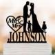 Personalized Wedding Cake topper with child, customized cake topper for wedding, silhouette wedding cake topper with boy and girl mr and mrs