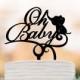 Baby Shower cake topper, party Cake decor, Oh Baby cake topper, oh baby sign cake topper Acrylic cake topper