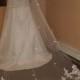 Gorgeous Cathedral Lace Veil/ White or Ivory / Soft tulle / Chapel Length or Cathdral Veil