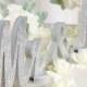Mr and Mrs-Glitter Letters-Sweetheart Table Decorations-Silver Glitter-Mr & Mrs Sign-Bride and Groom-Free standing-Wedding Decor TLWSGTSIL