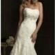 Strapless Organza Gown by Allure Bridals 8913 Dress - Cheap Discount Evening Gowns