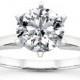 2.00 Carat Forever Brilliant Moissanite Engagement Ring Round Solitaire Engagement Ring FREE SHIPPING!!!!!!
