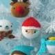 Amigurumi Knit Christmas Balls Ornament Pattern Set Digital Download