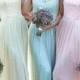 Eleghant Scoop A-line Floor Length Lace Bridesmaid Dress