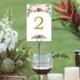 Table Numbers - Wedding Table Numbers - 4x6 Wedding Table Signs 1-40 - Reserved Sign - Head Table - Instant Download - Winter Berry