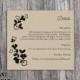 DIY Lace Wedding Details Card Template Editable Word File Download Printable Burlap Vintage Black Details Card Floral Rustic Enclosure Card
